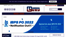 What Mahendraguru.com website looked like in 2022 (1 year ago)