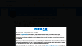 What Meteored.com website looked like in 2022 (1 year ago)
