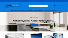 What Maxvisual.es website looked like in 2022 (1 year ago)