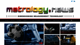 What Metrology.news website looked like in 2022 (1 year ago)