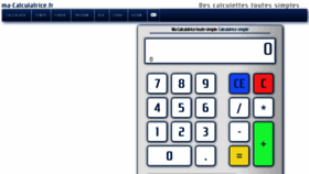 What Ma-calculatrice.fr website looked like in 2022 (1 year ago)