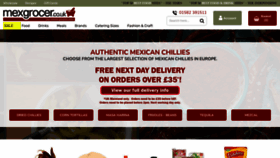 What Mexgrocer.co.uk website looked like in 2022 (1 year ago)