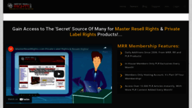 What Masterresellrights.com website looked like in 2022 (1 year ago)
