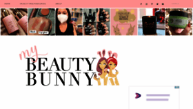 What Mybeautybunny.com website looked like in 2022 (1 year ago)