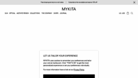What Mykita.com website looked like in 2022 (1 year ago)