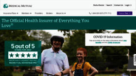 What Medmutual.com website looked like in 2022 (1 year ago)