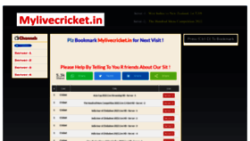 What My3.mylivecricket.live website looked like in 2022 (1 year ago)