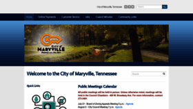 What Maryvillegov.com website looked like in 2022 (1 year ago)