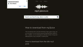 What Mp3-juice.bond website looked like in 2022 (1 year ago)