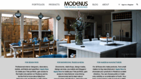 What Modenus.com website looked like in 2022 (1 year ago)