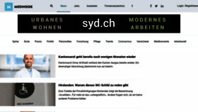 What Medinside.ch website looked like in 2022 (1 year ago)