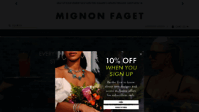What Mignonfaget.com website looked like in 2022 (1 year ago)