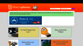 What Marcophono.com website looked like in 2022 (1 year ago)