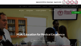 What Mua.edu website looked like in 2022 (1 year ago)