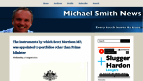 What Michaelsmithnews.com website looked like in 2022 (1 year ago)