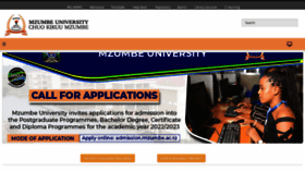 What Mzumbe.ac.tz website looked like in 2022 (1 year ago)
