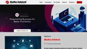 What Madhuinfotech.com website looked like in 2022 (1 year ago)