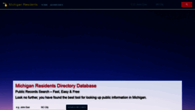 What Michiganresidentdatabase.com website looked like in 2022 (1 year ago)