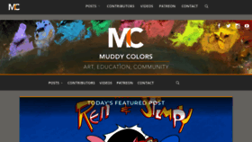 What Muddycolors.com website looked like in 2022 (1 year ago)