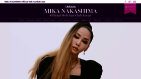 What Mikanakashima.net website looked like in 2022 (1 year ago)