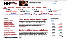 What Mmnews.de website looked like in 2022 (1 year ago)