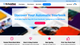 What Mysocialbook.com website looked like in 2022 (1 year ago)