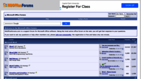 What Msofficeforums.com website looked like in 2022 (1 year ago)
