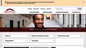 What Migrationsverket.se website looked like in 2022 (1 year ago)