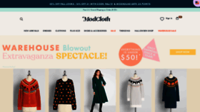 What Modcloth.com website looked like in 2022 (1 year ago)