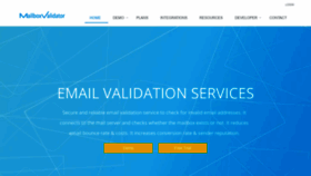 What Mailboxvalidator.com website looked like in 2022 (1 year ago)