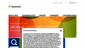 What Messe-berlin.de website looked like in 2022 (1 year ago)