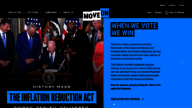 What Moveon.org website looked like in 2022 (1 year ago)