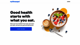 What Myfitnesspal.com website looked like in 2022 (1 year ago)