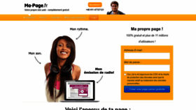 What Ma-page.fr website looked like in 2022 (1 year ago)