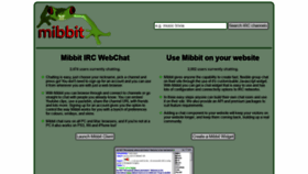 What Mibbit.com website looked like in 2022 (2 years ago)