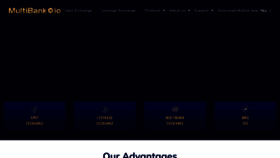 What Multibank.io website looked like in 2022 (1 year ago)