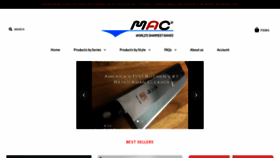What Macknife.com website looked like in 2022 (1 year ago)