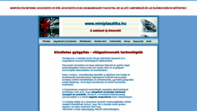 What Miniplasztika.hu website looked like in 2022 (1 year ago)