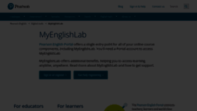 What Myenglishlab.com website looked like in 2022 (1 year ago)
