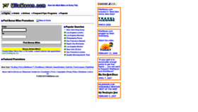 What Milemaven.com website looked like in 2022 (1 year ago)
