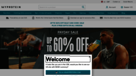 What Myprotein.com website looked like in 2022 (3 years ago)