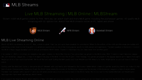 What Mlbstream.me website looked like in 2022 (1 year ago)