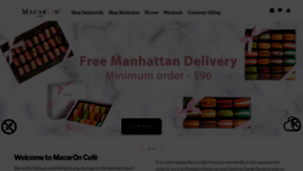 What Macaroncafe.com website looked like in 2022 (1 year ago)