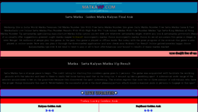 What Matkavip.com website looked like in 2022 (1 year ago)