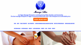 What Massageblissvegas.com website looked like in 2022 (1 year ago)