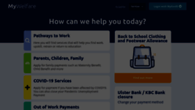 What Mywelfare.ie website looked like in 2022 (1 year ago)