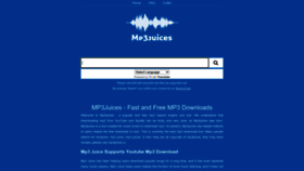 What Mp3juices.tel website looked like in 2022 (1 year ago)