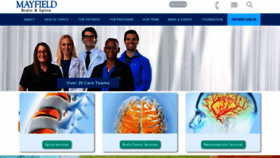 What Mayfieldclinic.com website looked like in 2022 (1 year ago)