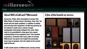 What Millersound.net website looked like in 2022 (1 year ago)