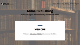 What Milnepublishing.geneseo.edu website looked like in 2022 (1 year ago)